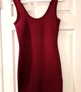 Burgundy Bodycon dress